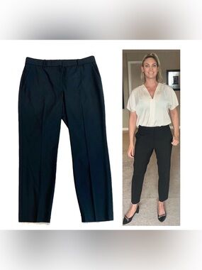 Theory black ankle dress pants Sz 8